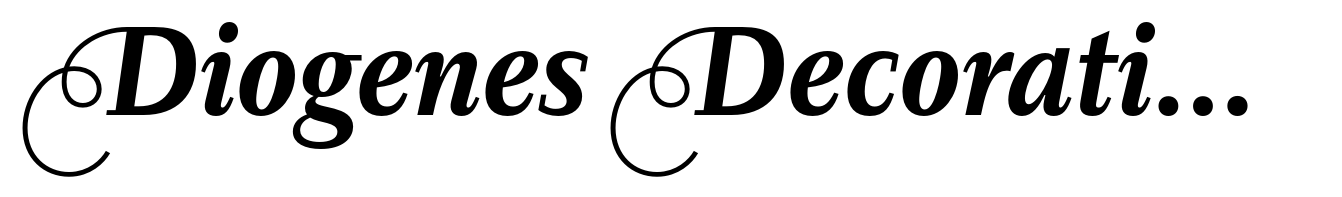 Diogenes Decorative Bold Italic 2